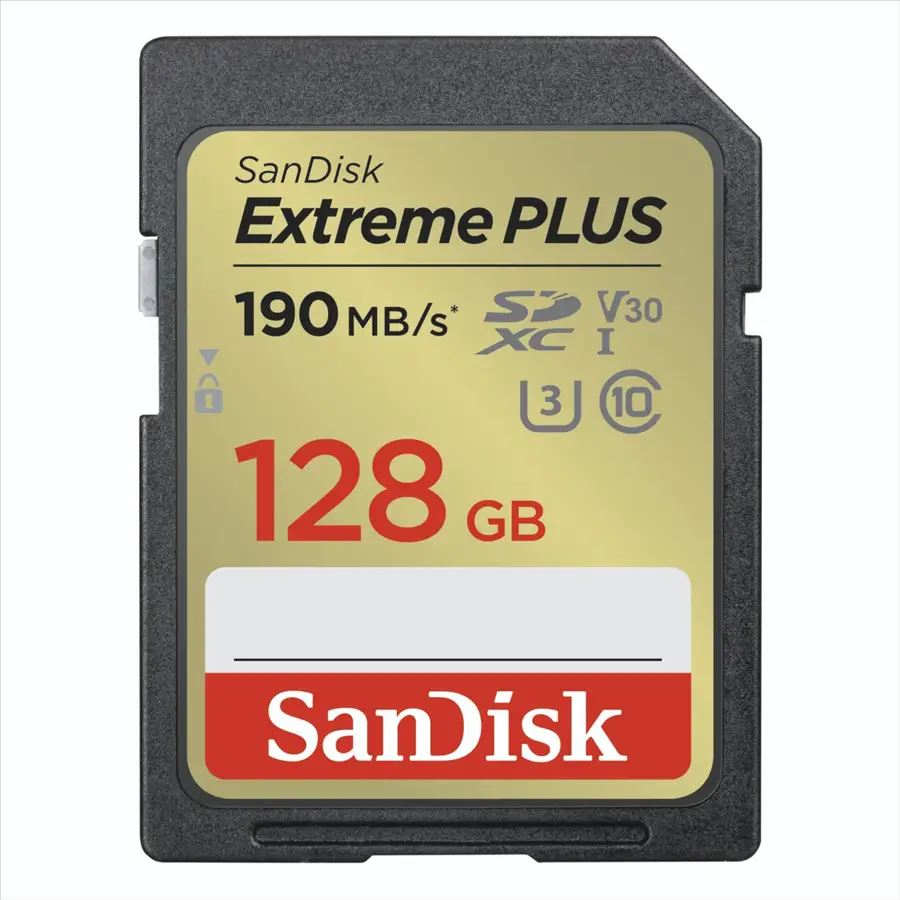 128GB SDXC Sandisk Extreme Plus memória kártya CL10 U3 V30 (121593 / SDSDXWA-128G-GNCIN) (SDSDXWA-128G-GNCIN)-0