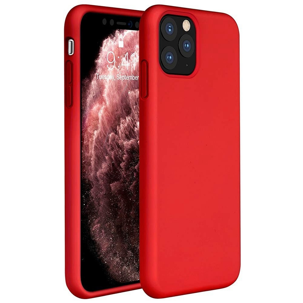 Huawei P50 / P50E, Szilikon tok, Wooze Liquid Silica Gel, piros (116314)-0