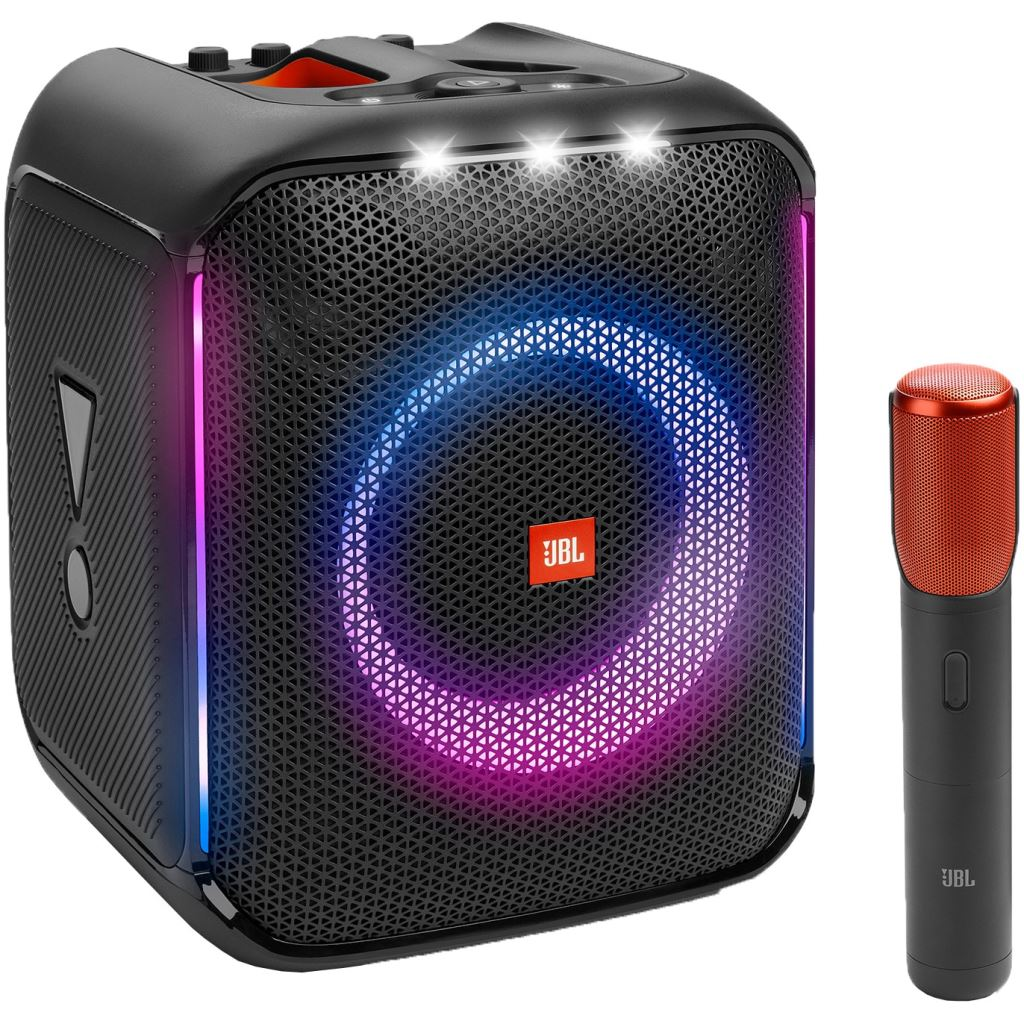 Boxa portabila JBL Partybox Encore, 100W, Bluetooth, 10H, Light show, IPX4, Microfon wireless, Negru (ENCORE1MICEP)-0