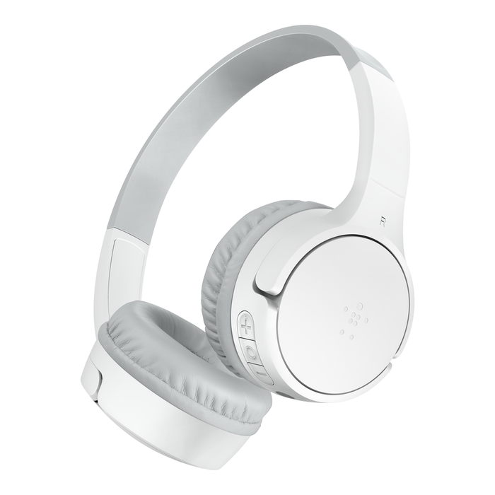 Bezdrôtové slúchadlá na uši pre deti bluetooth biele - Belkin (AUD002BTWTV3)