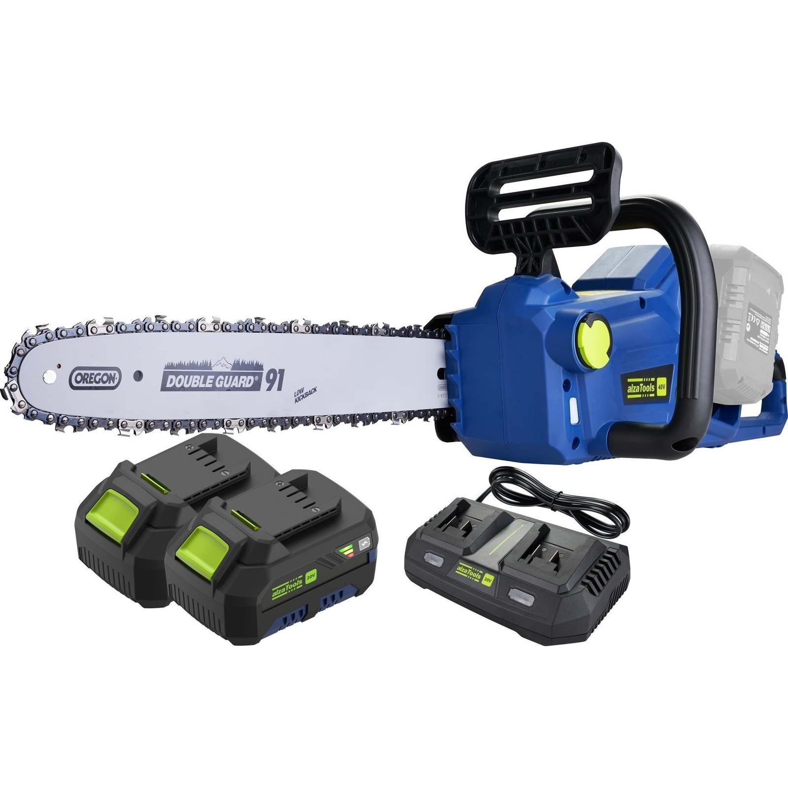 AlzaTools PRO CBCHS40V Brushless BatteryONE 20V + dupla töltő + 2x 4Ah akkumulátor (BUNATPT015)-0