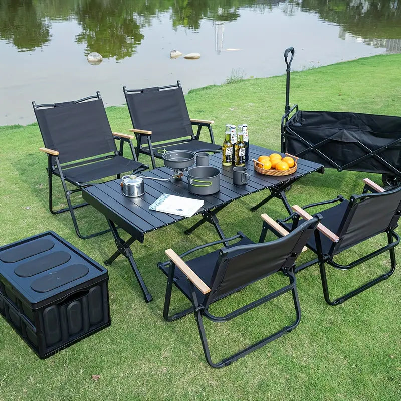 Portable Aluminum Folding Table with Carrying Bag-4