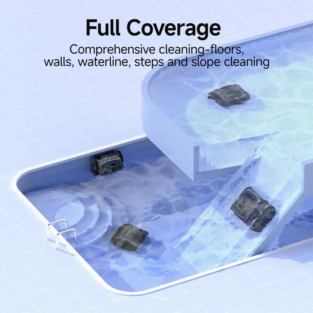 WYBOT C1 Robotic Pool Cleaner Vacuum with APP [Upgraded Design]-4