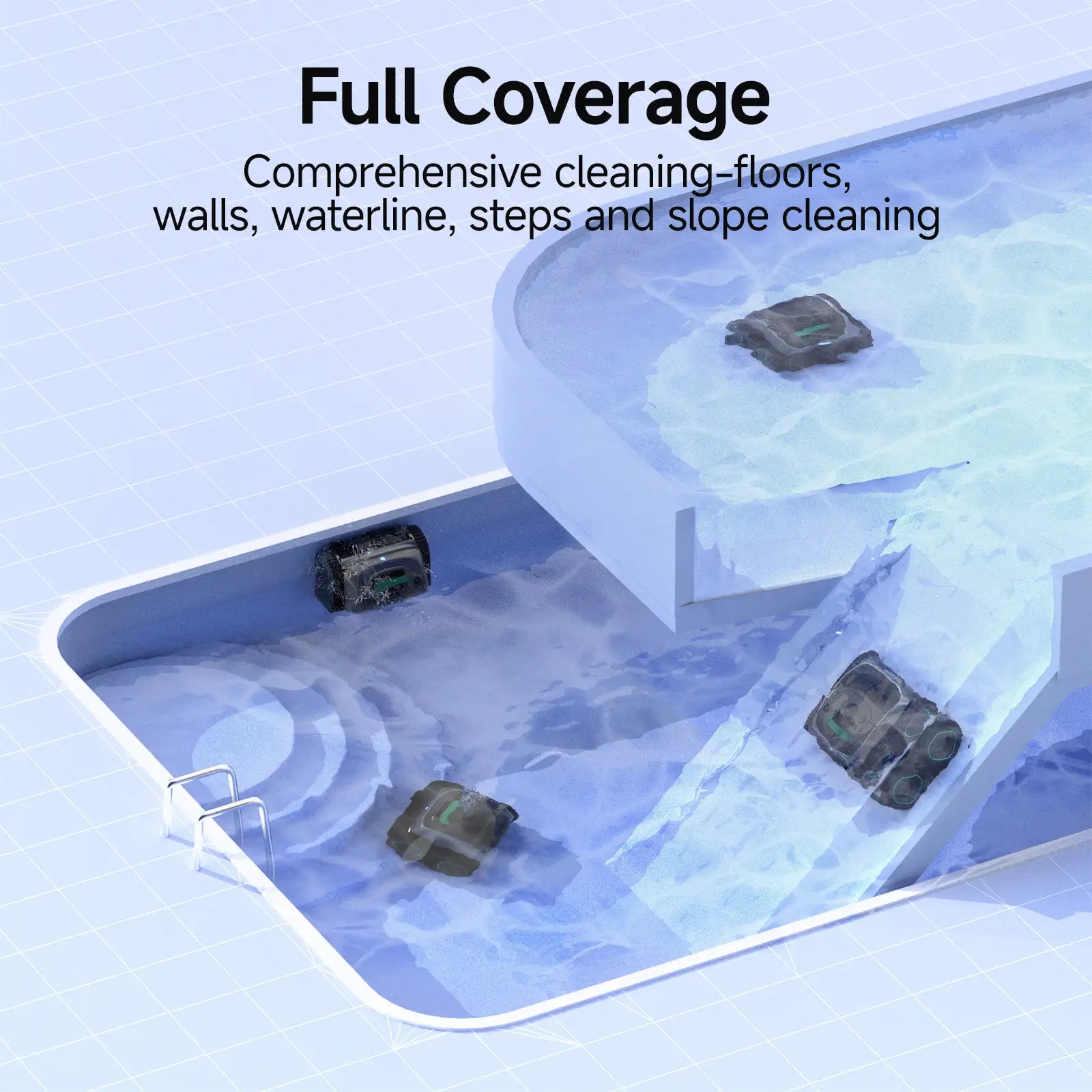 WYBOT C1 Robotic Pool Cleaner Vacuum with APP [Upgraded Design]-4