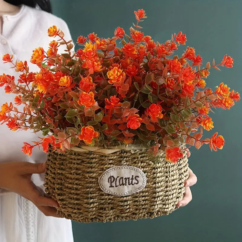 Vibrant Artificial Fall Flowers - Set of 4-3