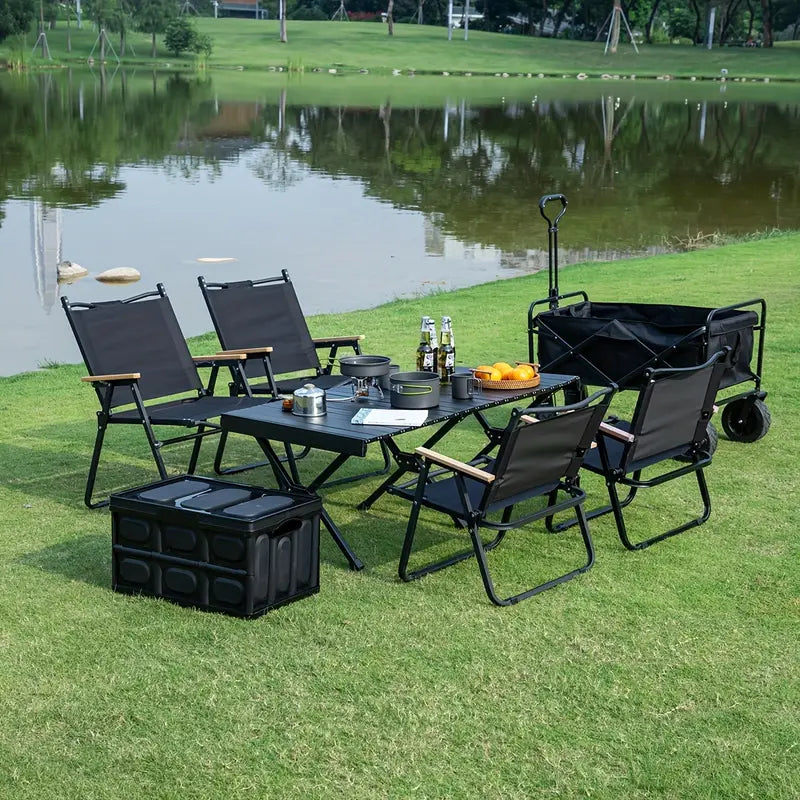 Portable Aluminum Folding Table with Carrying Bag-3
