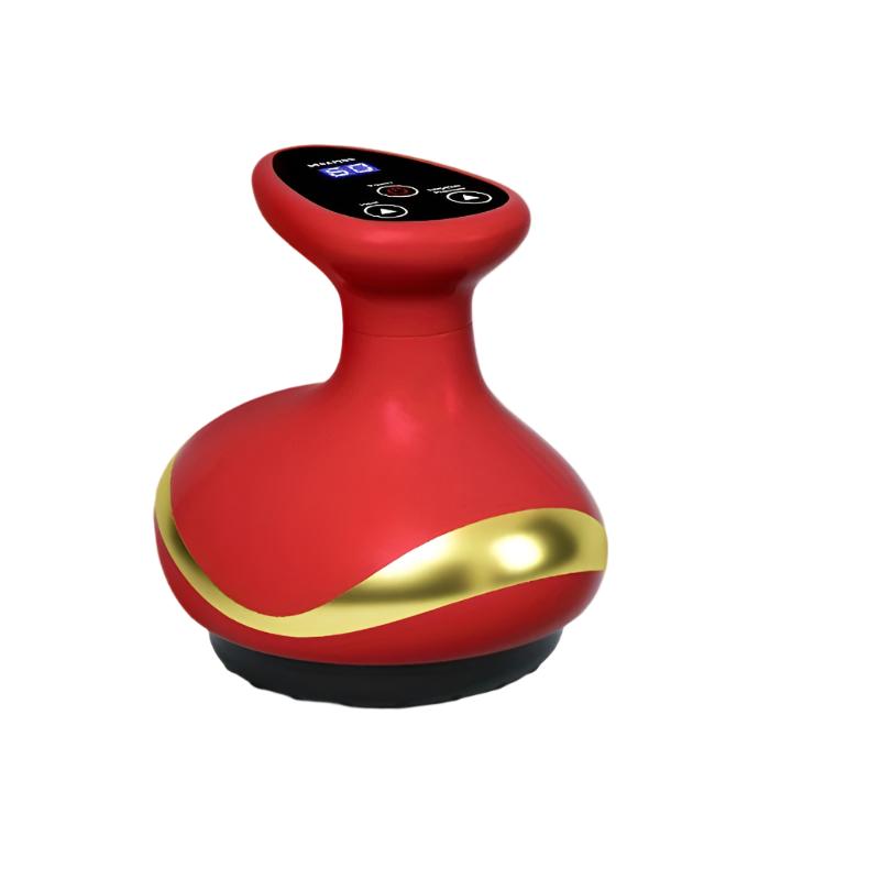 Electric Vacuum Cupping Massage Device with Heating(Red)-0