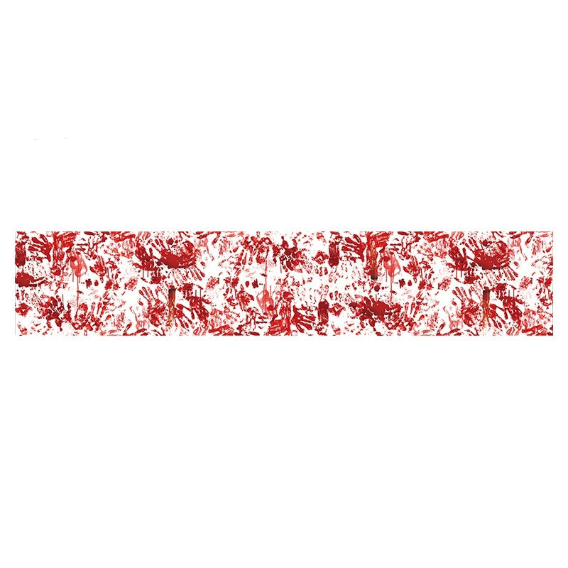 Horror Happy Halloween Tablecloth Bloody Handprint Table Cover Festival Halloween Party  Tablecloth Decoration Supplies
