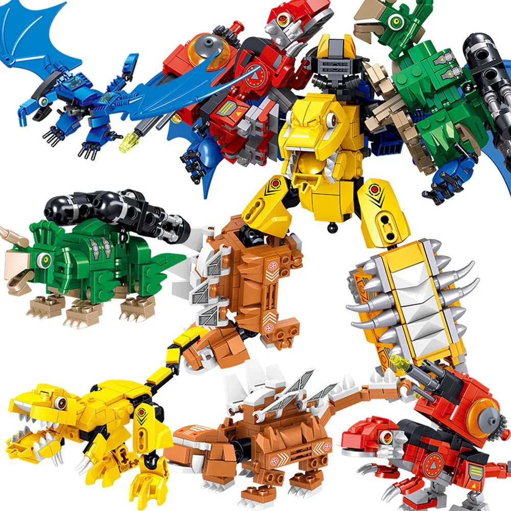 Dinosaur Building Blocks Toy 6-in-1 for Kids (670pcs)-1