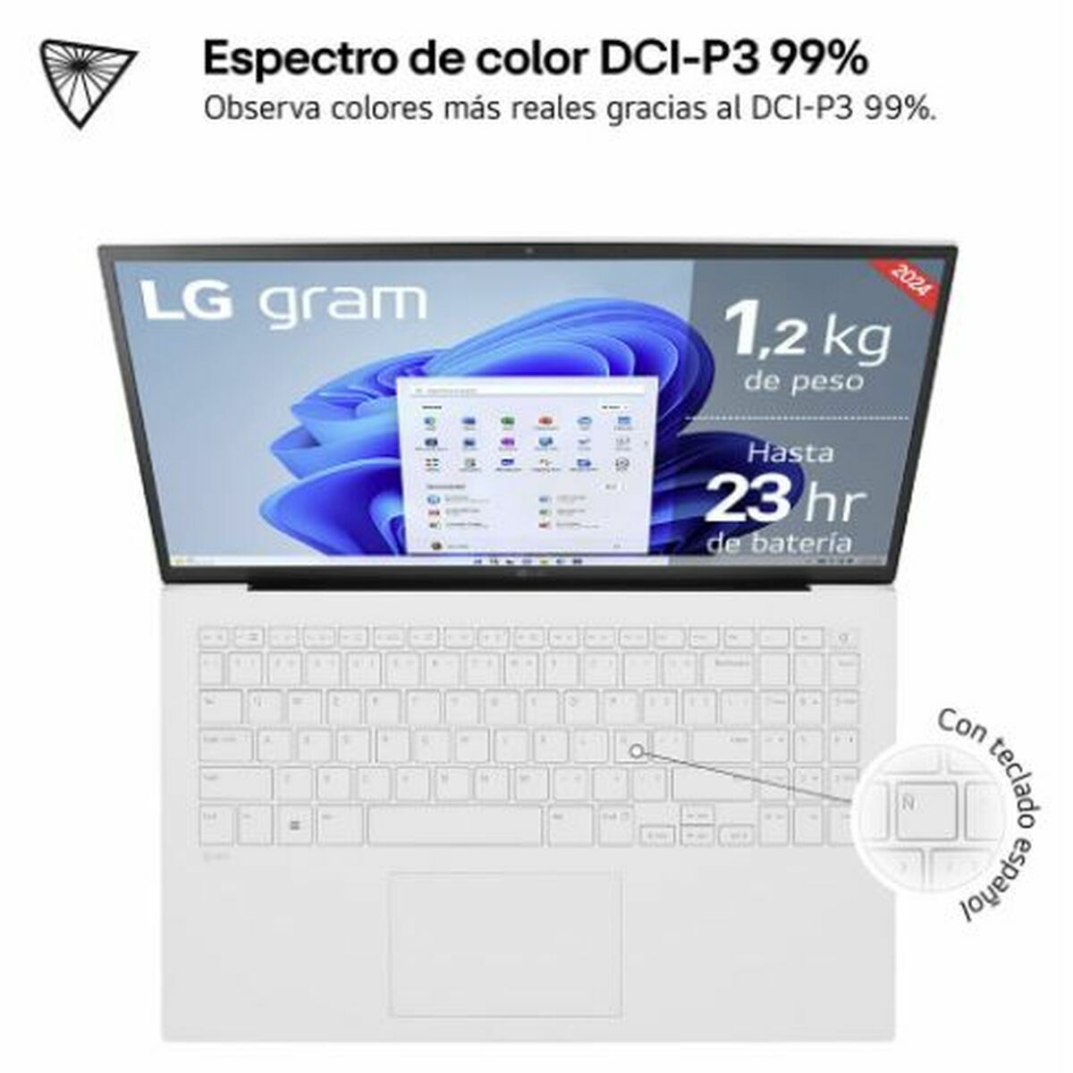 Laptop LG 15Z90S-G.AA74B 14" Intel Core Ultra 7 155H 16 GB RAM 512 GB SSD-0