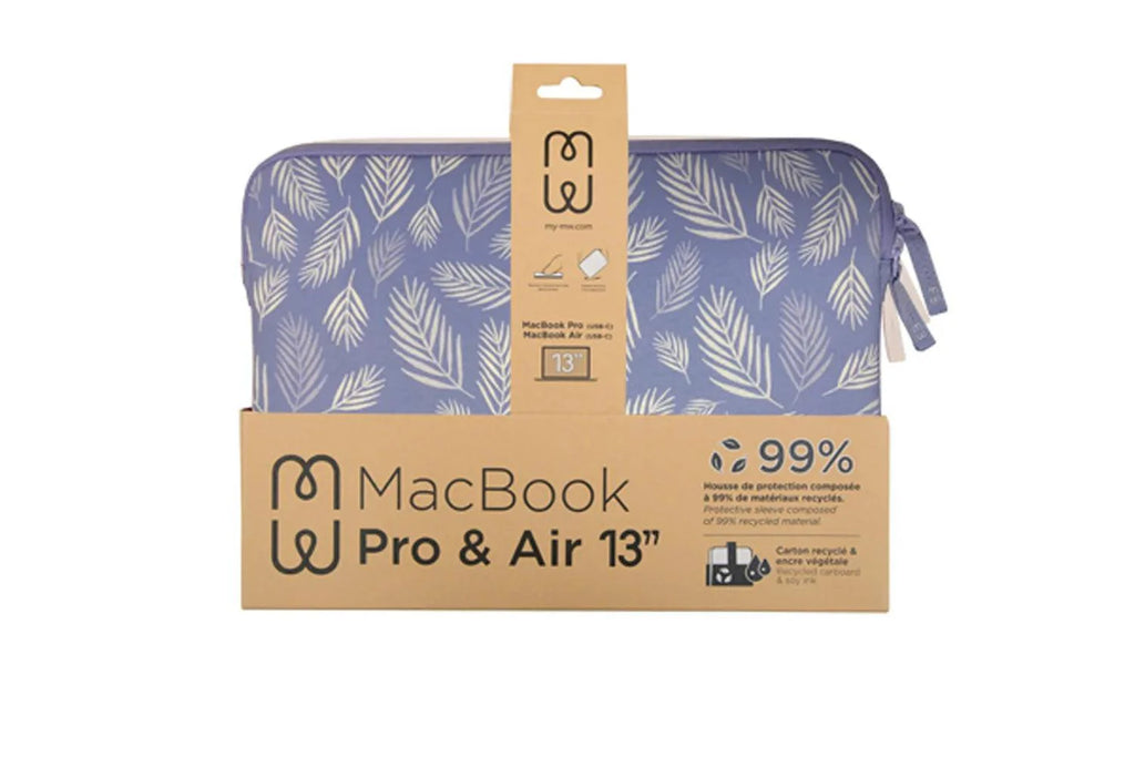 Housse pour MacBook Air/Pro 13″ - Pattern ²Life Botanic Lila-2