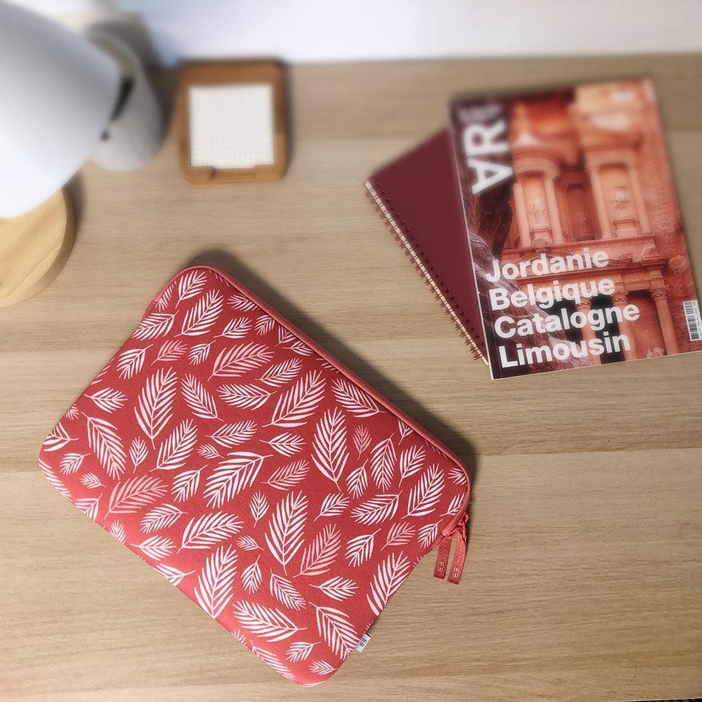 Housse pour PC 13" - Pattern ²Life Botanic Rouge-2