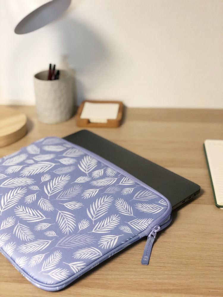 Housse pour MacBook Air/Pro 13″ - Pattern ²Life Botanic Lila-3