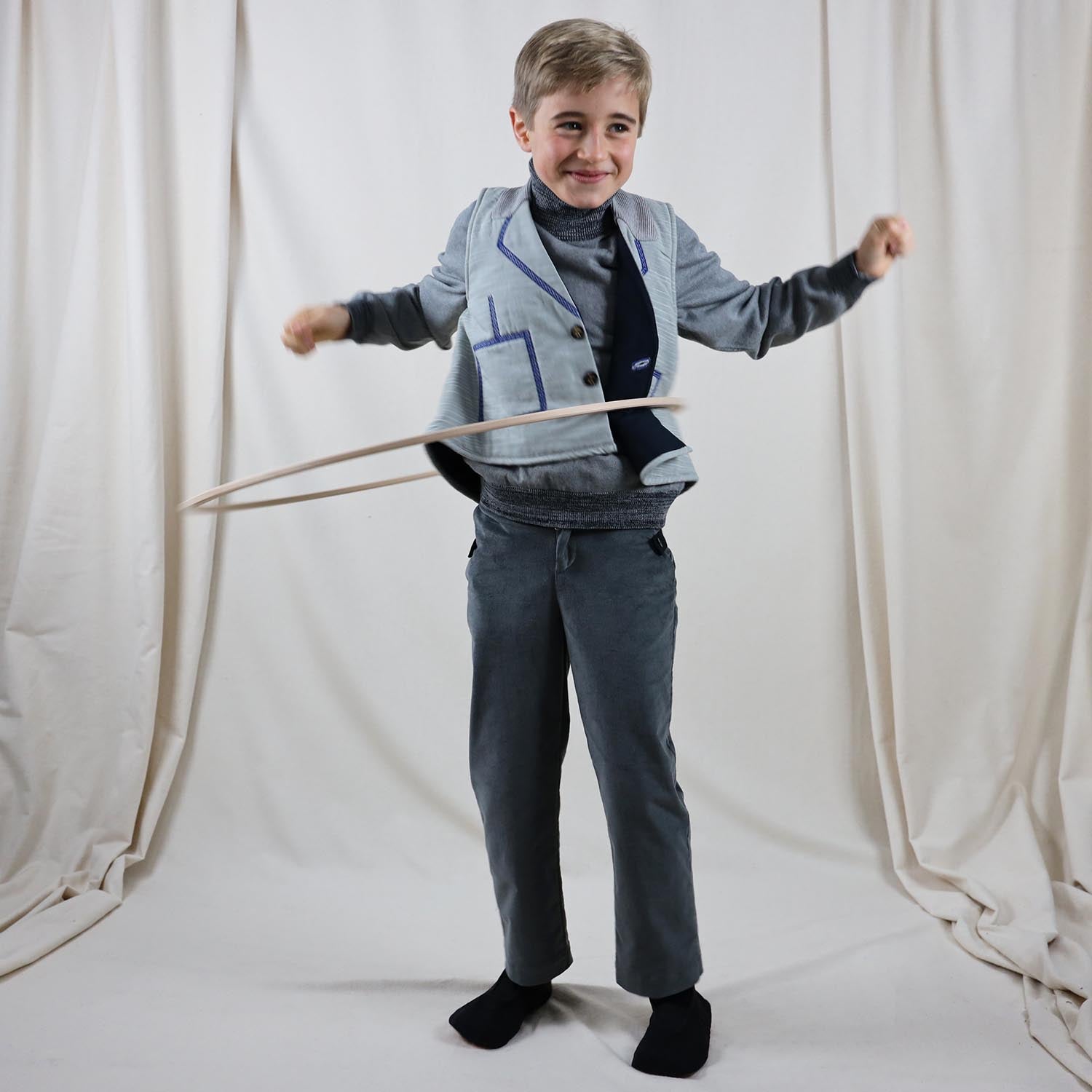 Grey Corduroy Pants-1