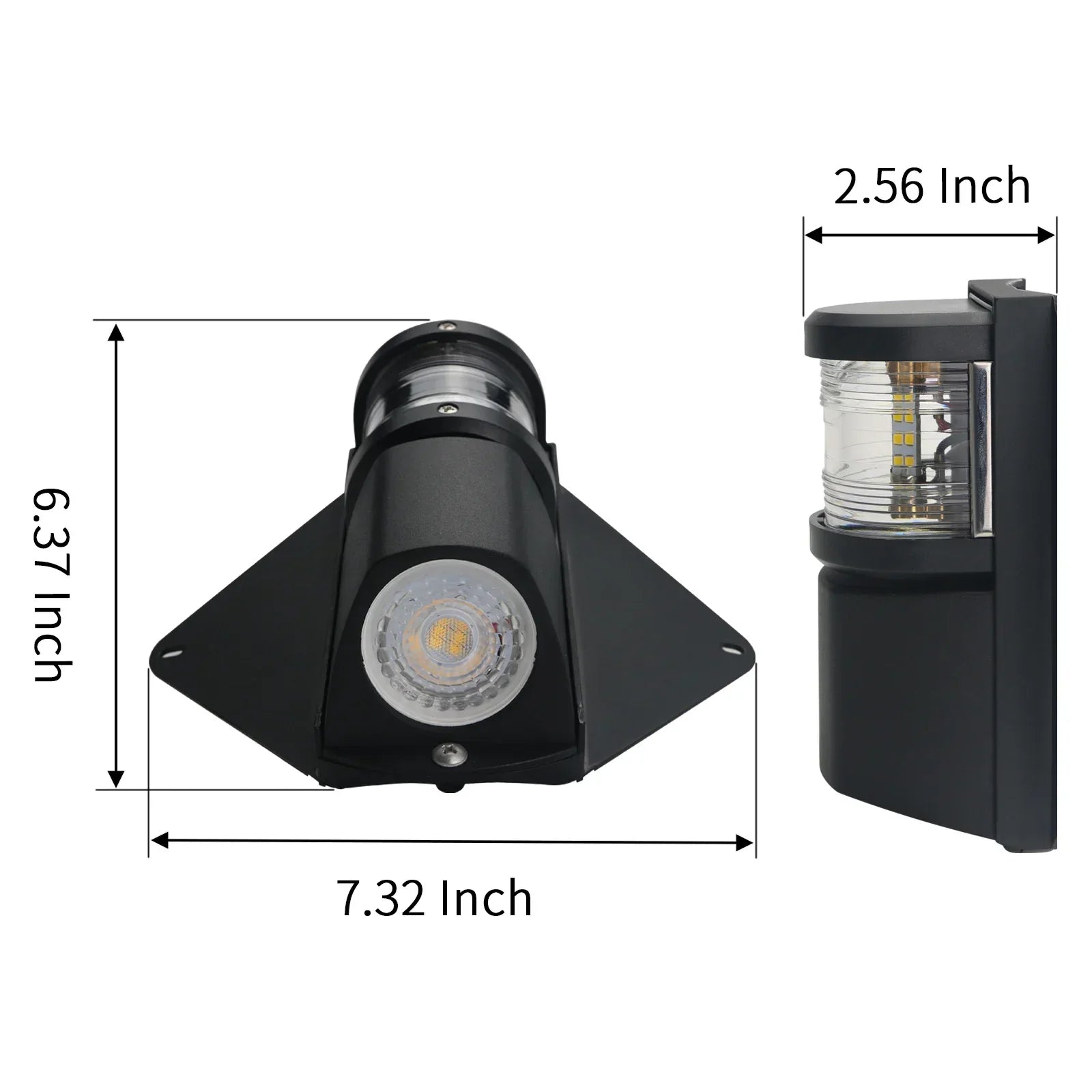 Marine Sailboat Sunshade and Deck Light-1