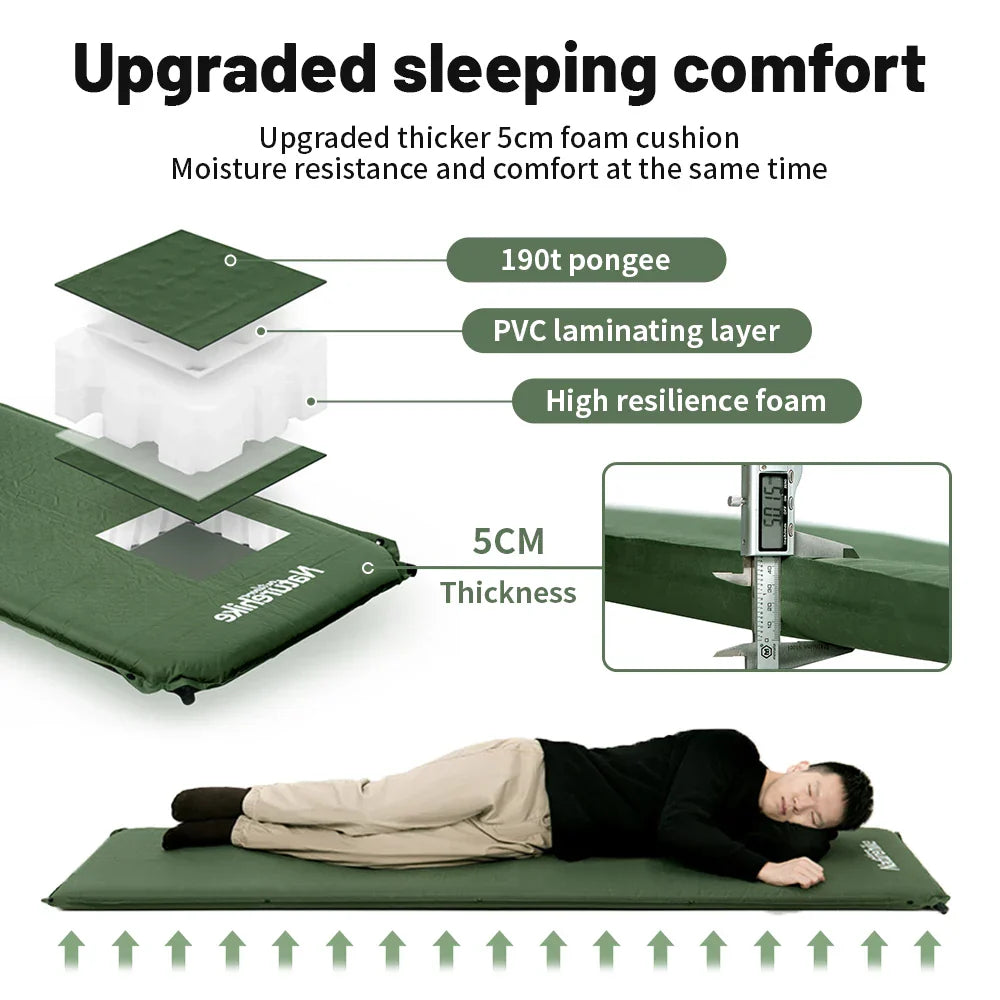 Self-Inflating Air Mattress Camping Foam Sleeping Mat-1