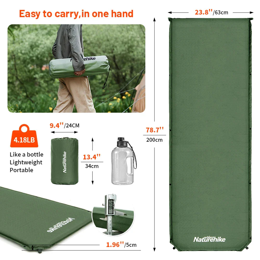 Self-Inflating Air Mattress Camping Foam Sleeping Mat-3