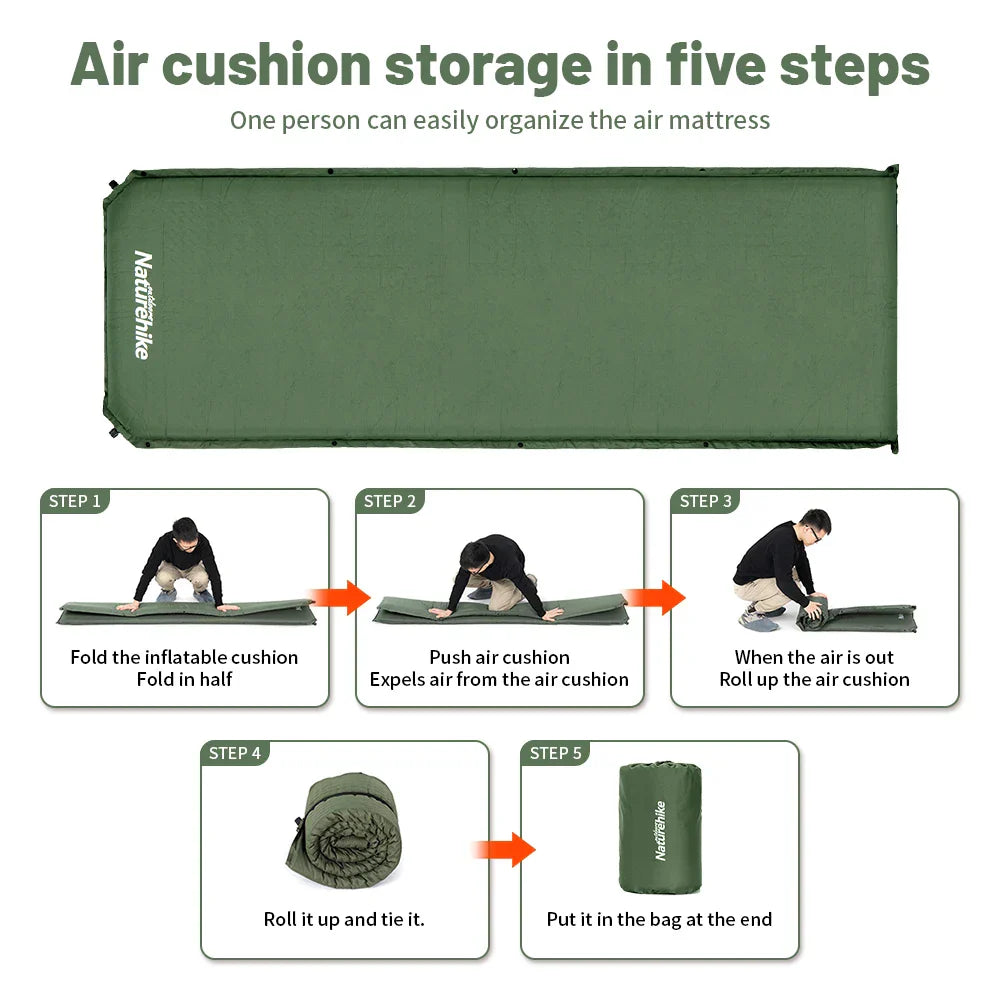 Self-Inflating Air Mattress Camping Foam Sleeping Mat-2