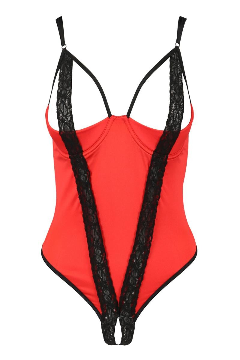 roter Stringbody PA595315 - XXL/XXXL-0