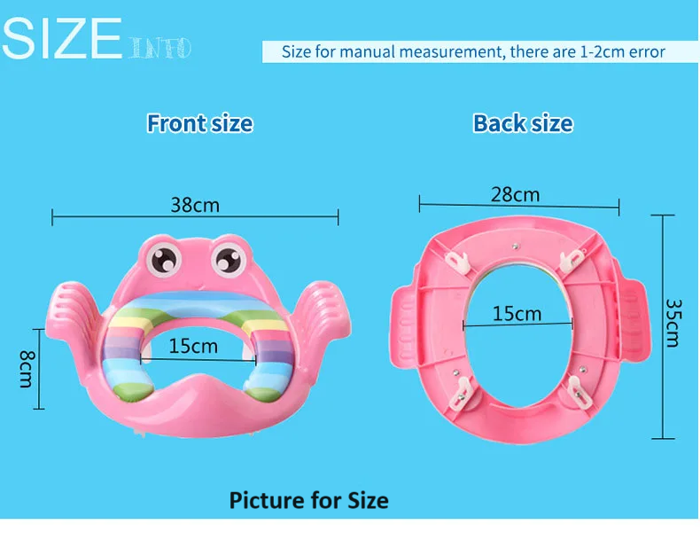 Removable Baby Toilet Training Seat Potties Seat With Armrest Girls Boy Toilet Training Potty Safety Cushion Infant Care- Green-4