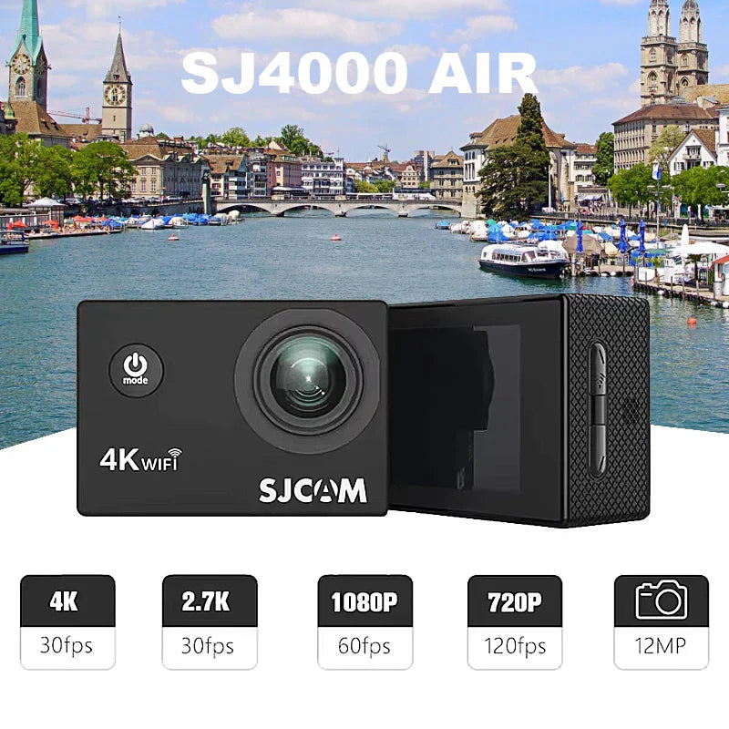4K Ultra HD Action Camera 30M Waterproof Black-3