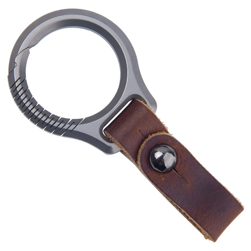 Luxury Titanium Key Chain Magnetic Spin Rotary for Car Key Ring Connector Anti-off Holder Men EDC Quickdraw Buckle Male Gadgets-0