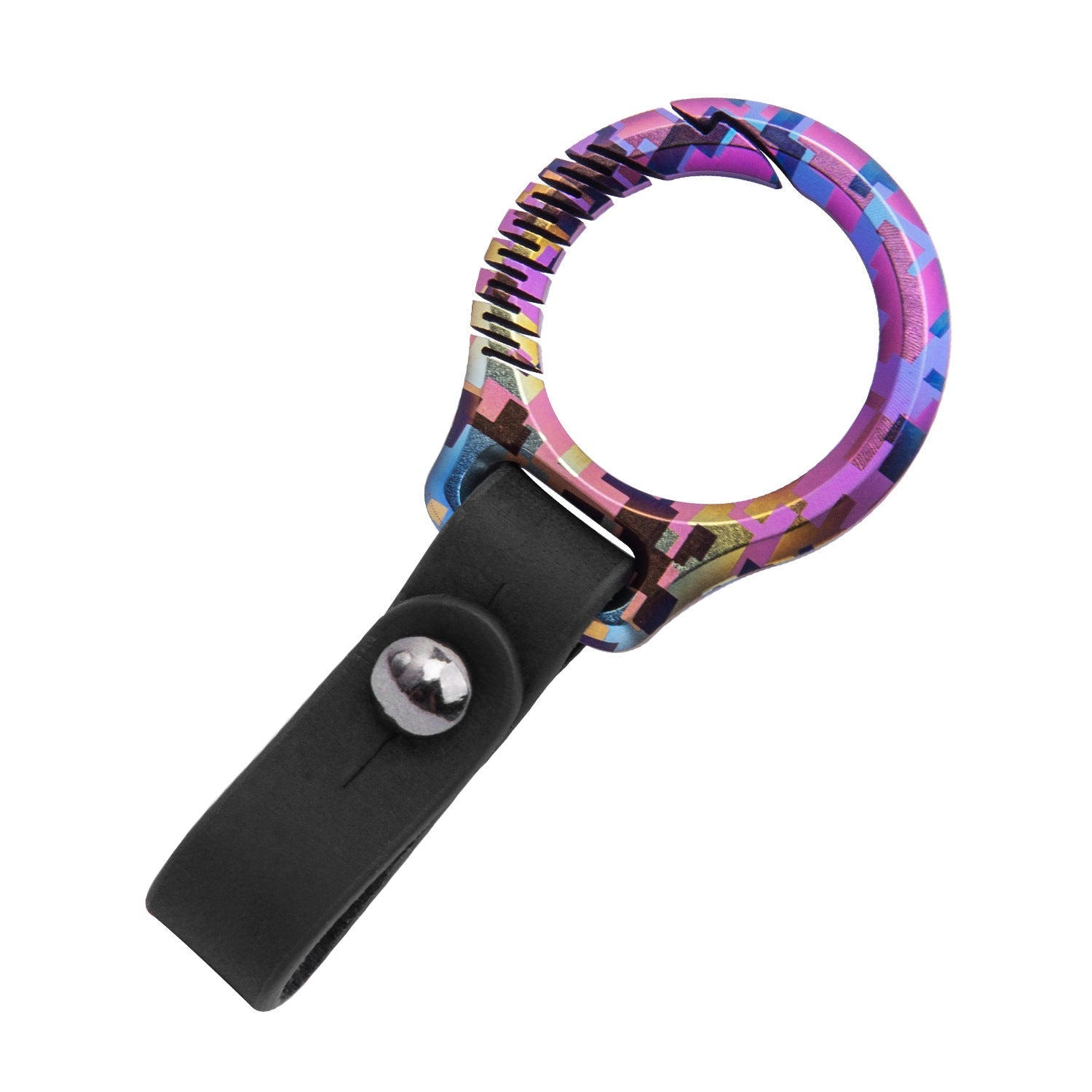 Luxury Titanium Key Chain Magnetic Spin Rotary for Car Key Ring Connector Anti-off Holder Men EDC Quickdraw Buckle Male Gadgets-3