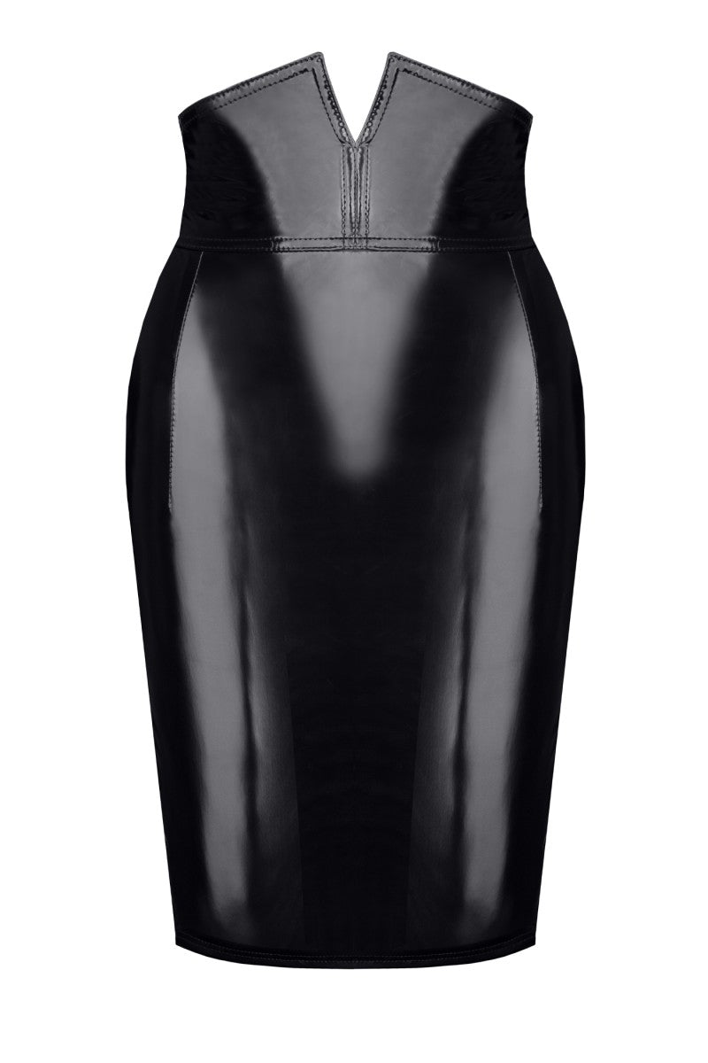 schwarzer Damen-Rock TDFinija001 - 2XL-0