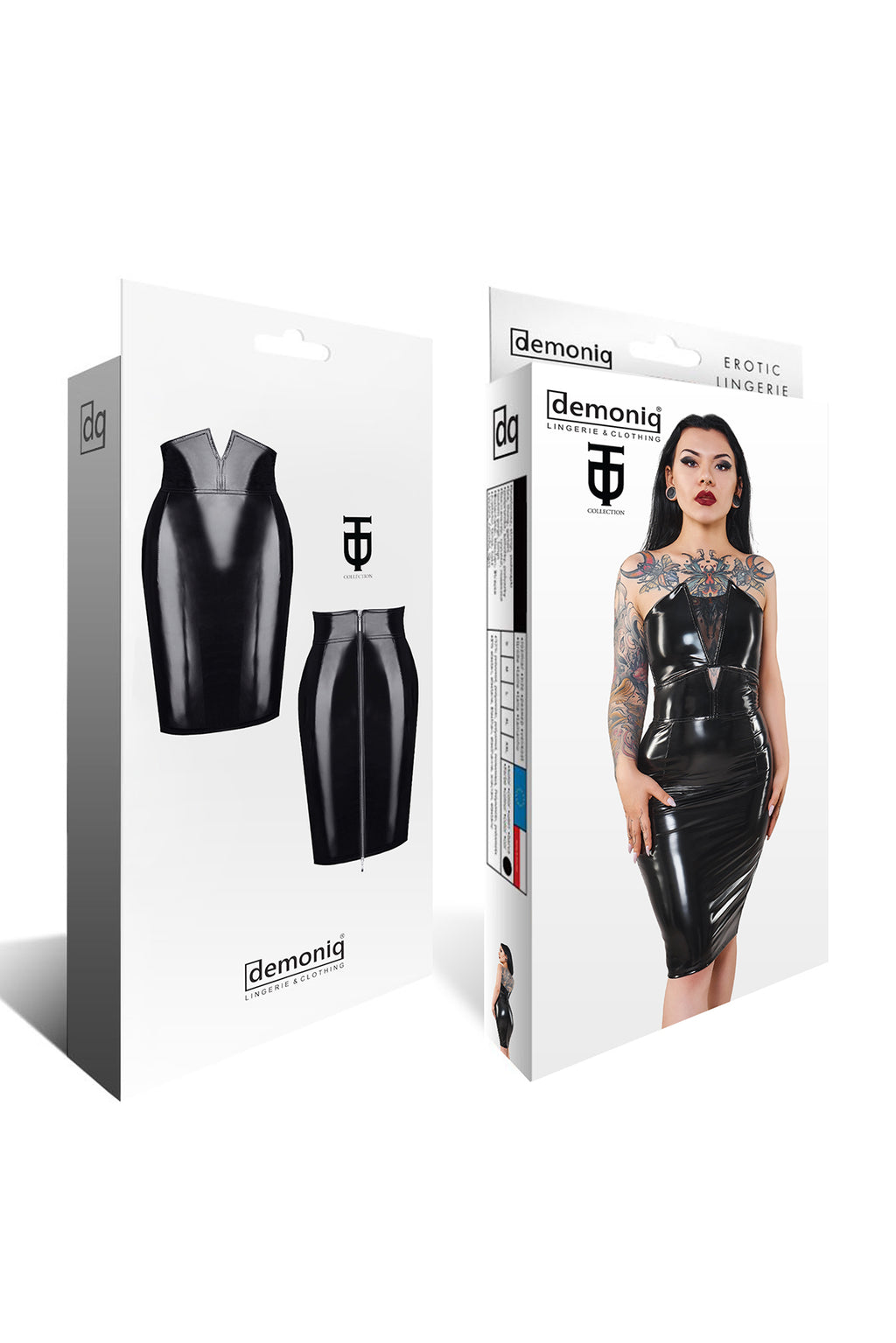schwarzer Damen-Rock TDFinija001 - 2XL-6