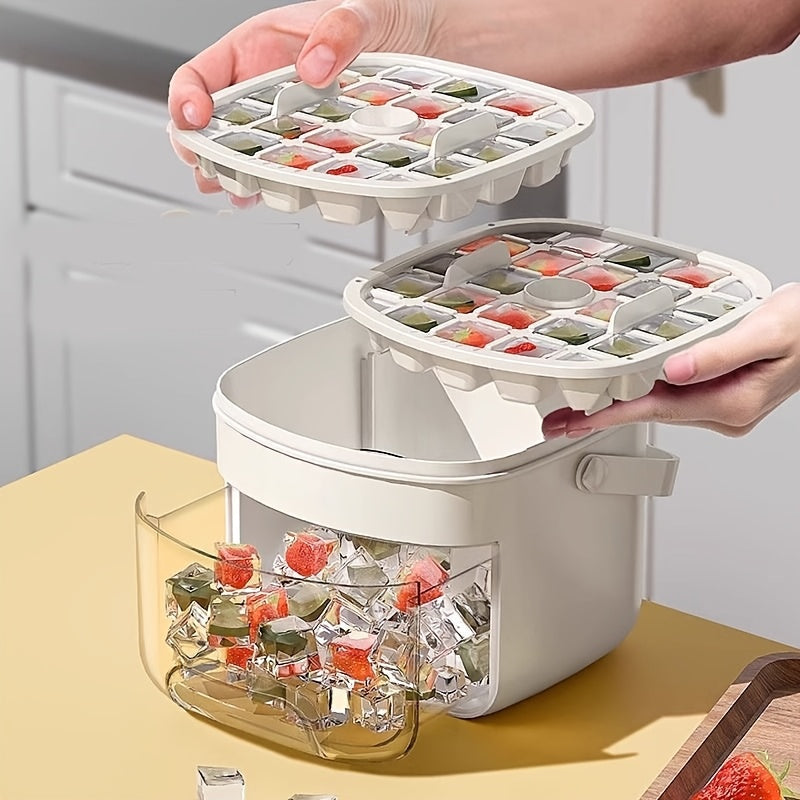 48-Grid Ice Cube Tray with Lid-1