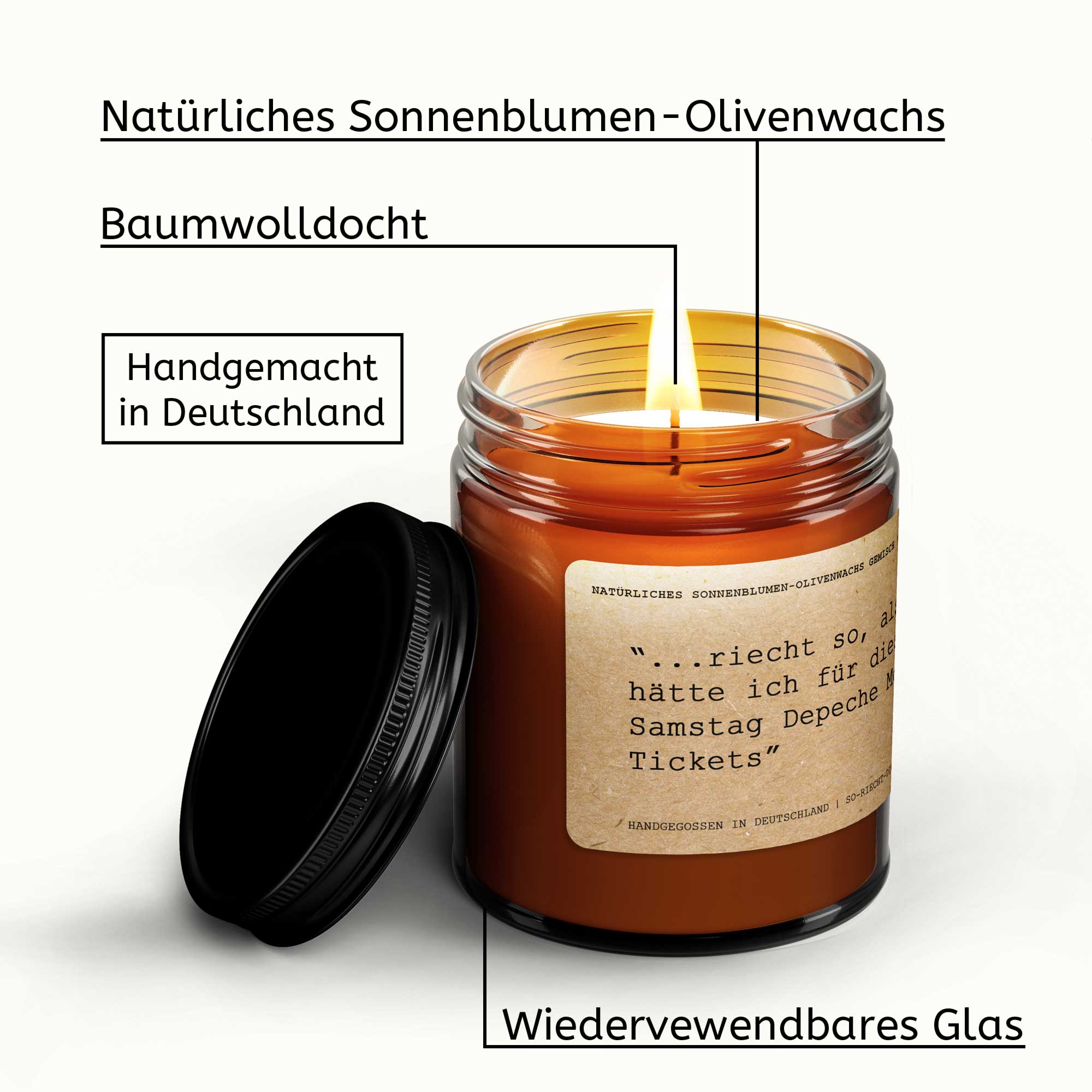 Champagner & Rosen Kerze - Best Scents Edition