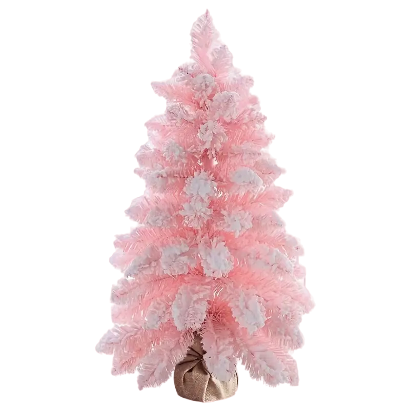 Pretty in Pink: A Festive Flocking Christmas Tree-0