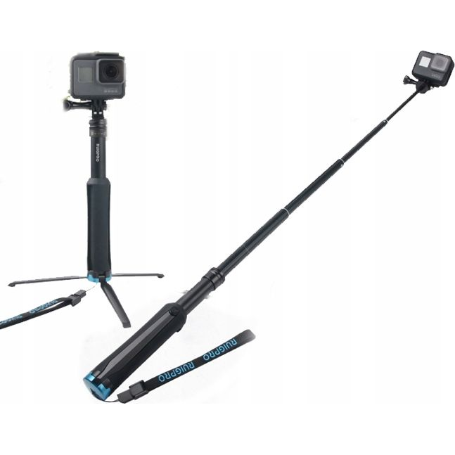 Ruigpro Statyw Monopod Grip 2w1 Selfie Do Gopro / Sjcam / Xiaomi / Dji Osmo Action (SB5418)-0
