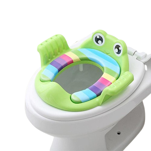 Removable Baby Toilet Training Seat Potties Seat With Armrest Girls Boy Toilet Training Potty Safety Cushion Infant Care- Green-0