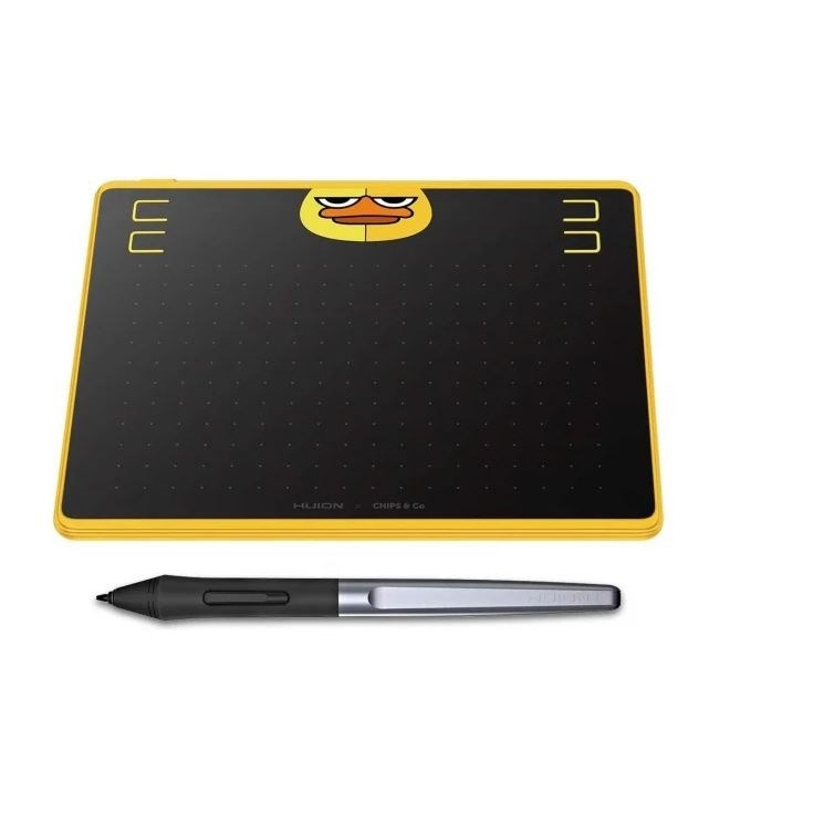 Huion HS64SE Digitális Rajztábla 16 x 10.2 cm - Fekete / Sárga (HS64 SE)-0