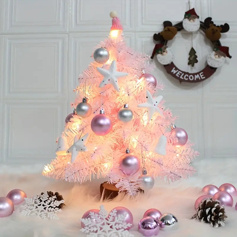 Pretty in Pink: A Festive Flocking Christmas Tree-2