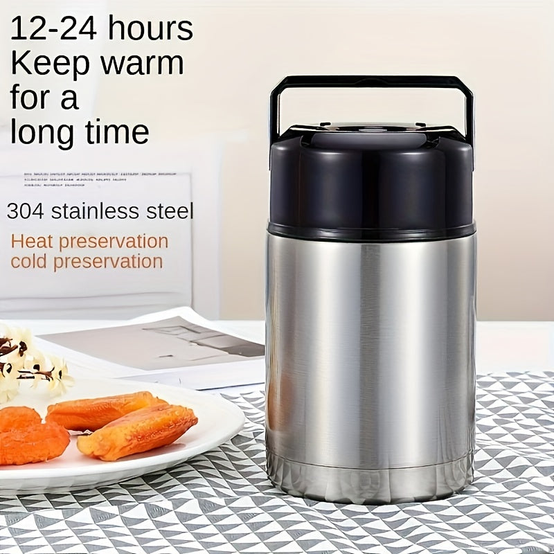 Lunch Box Set Stainless Steel with Thermos Cup-1