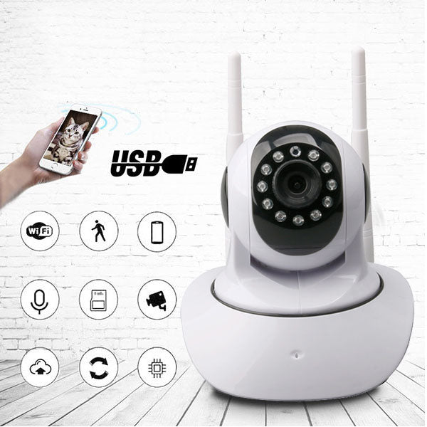 Camera de supraveghere Wireless reglabila P2P cu 2 antene-1