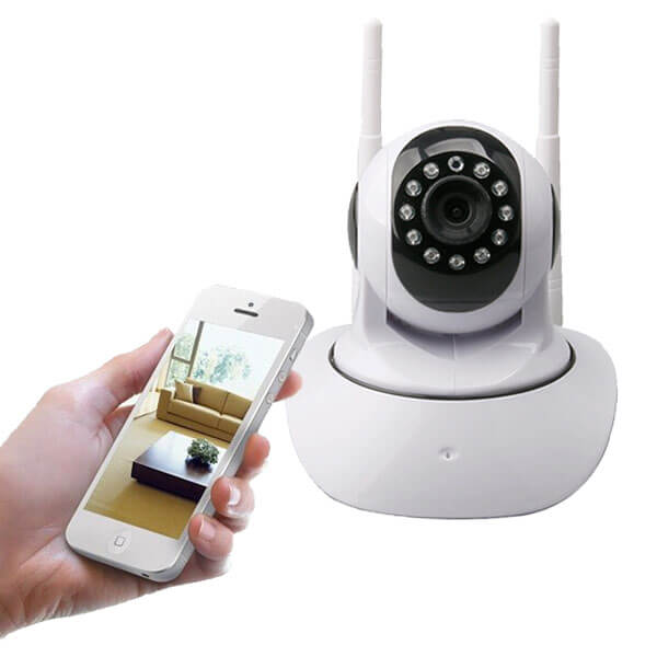 Camera de supraveghere Wireless reglabila P2P cu 2 antene-0